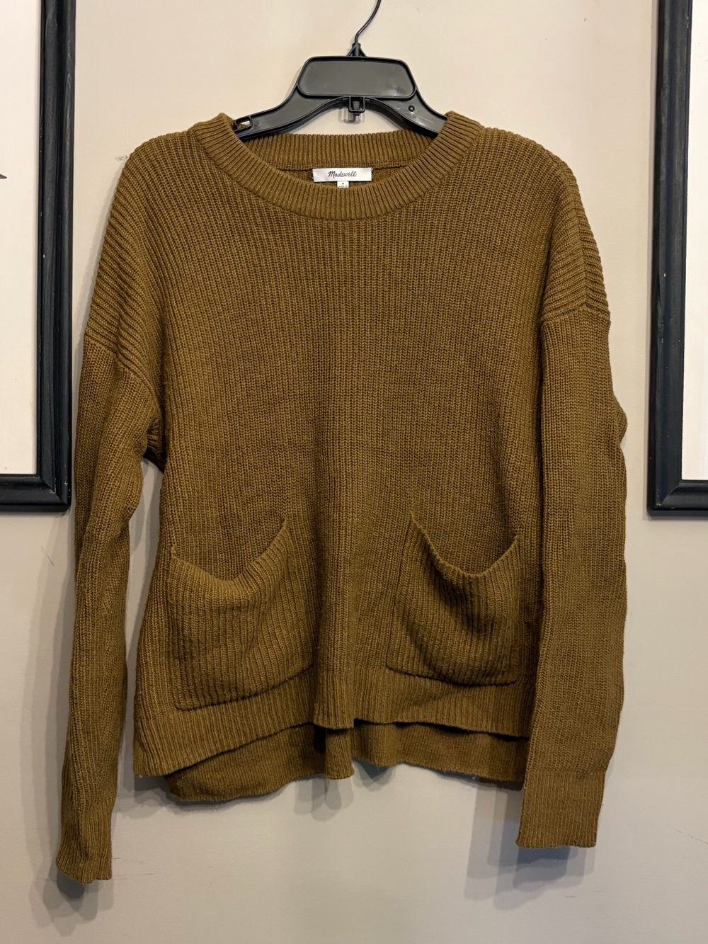 Madewell Patch Pocket Sweater Size M